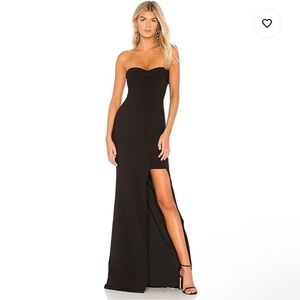 Likely Black Strapless Maxi Dress
